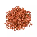 Lot 50 g pierres verre concassé pour remplissage résine – Couleur Orange Red
