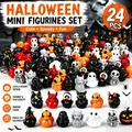 Lot de 10 à 48 mini canards fantômes résine Halloween – Couleur 24pcs mix