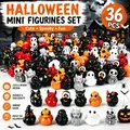 Lot de 10 à 48 mini canards fantômes résine Halloween – Couleur 36pcs mix
