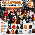 Lot de 10 à 48 mini canards fantômes résine Halloween – Couleur 48pcs mix