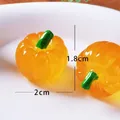 Lot de 10 à 60 mini citrouilles résine Halloween lumineuses – 2