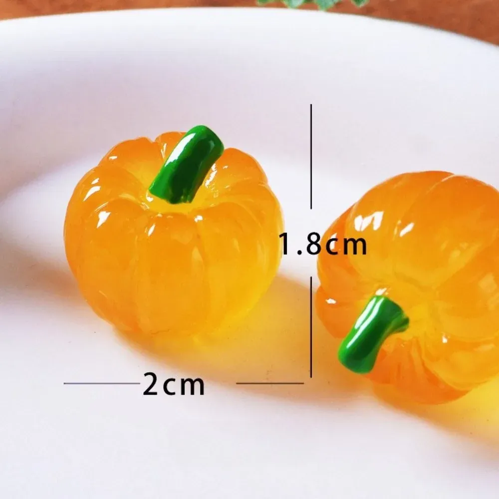 Lot de 10 à 60 mini citrouilles résine Halloween lumineuses