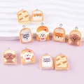Lot de 10 breloques résine animaux dessin animé pour bijoux – 1