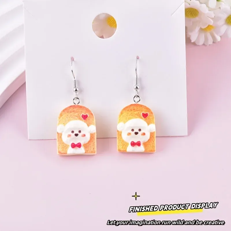 Lot de 10 breloques résine animaux dessin animé pour bijoux