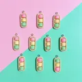Lot de 10 breloques résine boîte macarons pour bijoux – 1