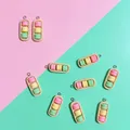 Lot de 10 breloques résine boîte macarons pour bijoux – 3