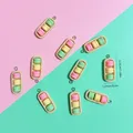 Lot de 10 breloques résine boîte macarons pour bijoux – 4