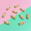 Lot de 10 breloques résine boîte macarons pour bijoux – 5