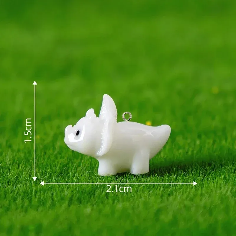 Lot de 10 breloques résine dinosaure Triceratops pour bijoux