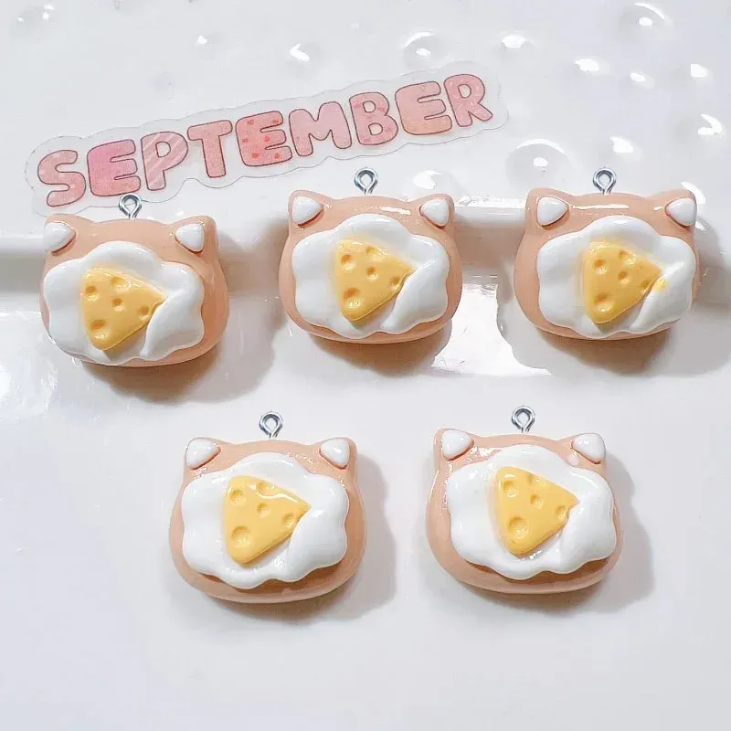Lot de 10 breloques résine gâteau aux fruits pour bijoux