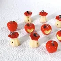 Lot de 10 breloques résine noyau de pomme 3D pour bijoux – 2