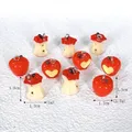 Lot de 10 breloques résine noyau de pomme 3D pour bijoux – 5