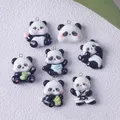 Lot de 10 breloques résine panda brillantes pour bijoux – Couleur 10pcs mix