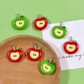 Lot de 10 breloques résine pomme 2D pour bijoux – 4