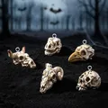 Lot de 10 breloques résine têtes animales vintage pour bijoux – 2