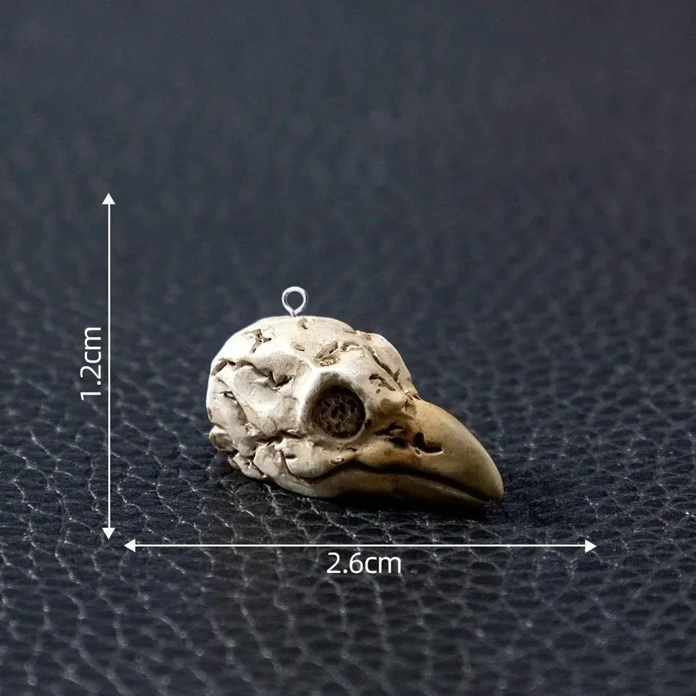 Lot de 10 breloques résine têtes animales vintage pour bijoux