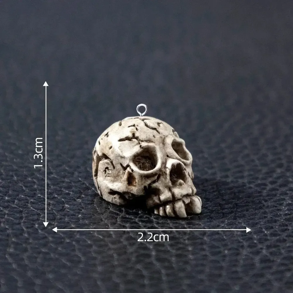 Lot de 10 breloques résine têtes animales vintage pour bijoux