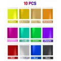 Lot de 10 feuilles d'or 3,15x3,35 pouces pour artisanat – 1