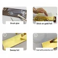 Lot de 10 feuilles d'or 3,15x3,35 pouces pour artisanat – 4