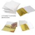 Lot de 10 feuilles d'or 3,15x3,35 pouces pour artisanat – 6