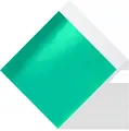 Lot de 10 feuilles d'or 3,15x3,35 pouces pour artisanat – Couleur Cyan-10pcs