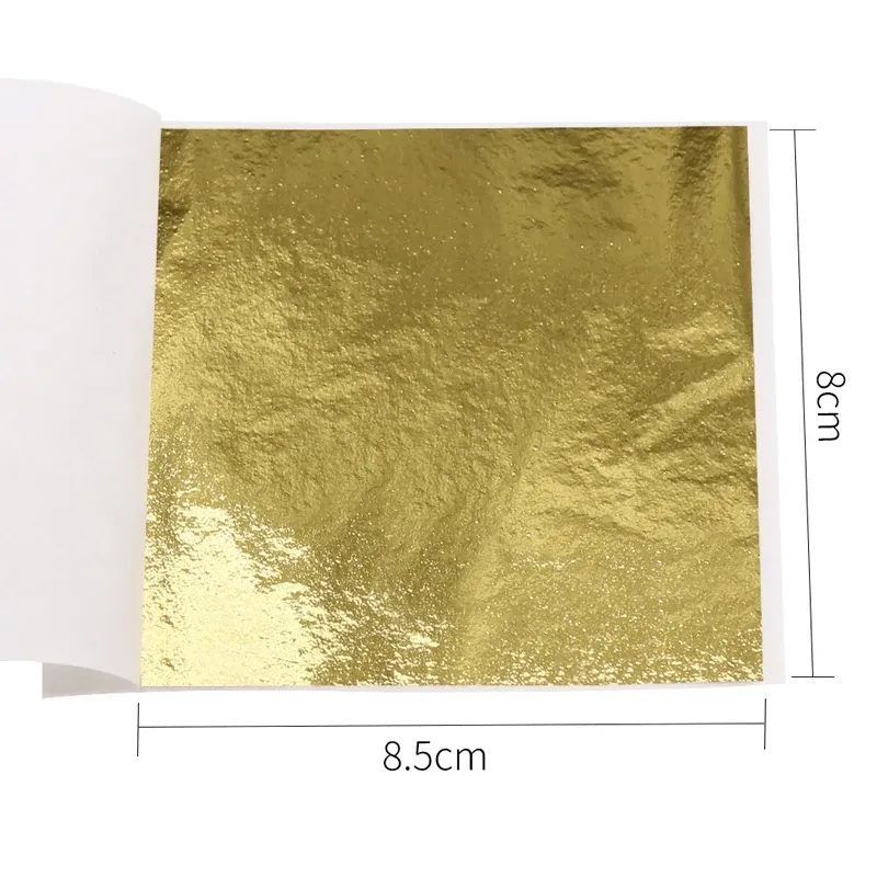 Lot de 10 ou 50 feuilles imitation or et argent pour artisanat