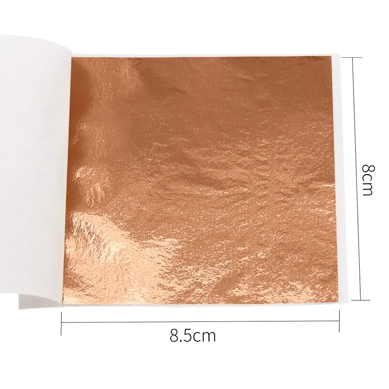 Lot de 10 ou 50 feuilles imitation or et argent pour artisanat