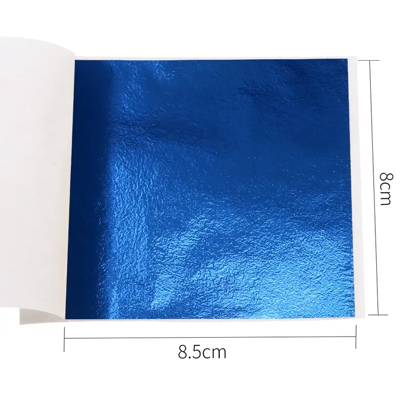 Lot de 10 ou 50 feuilles imitation or et argent pour artisanat
