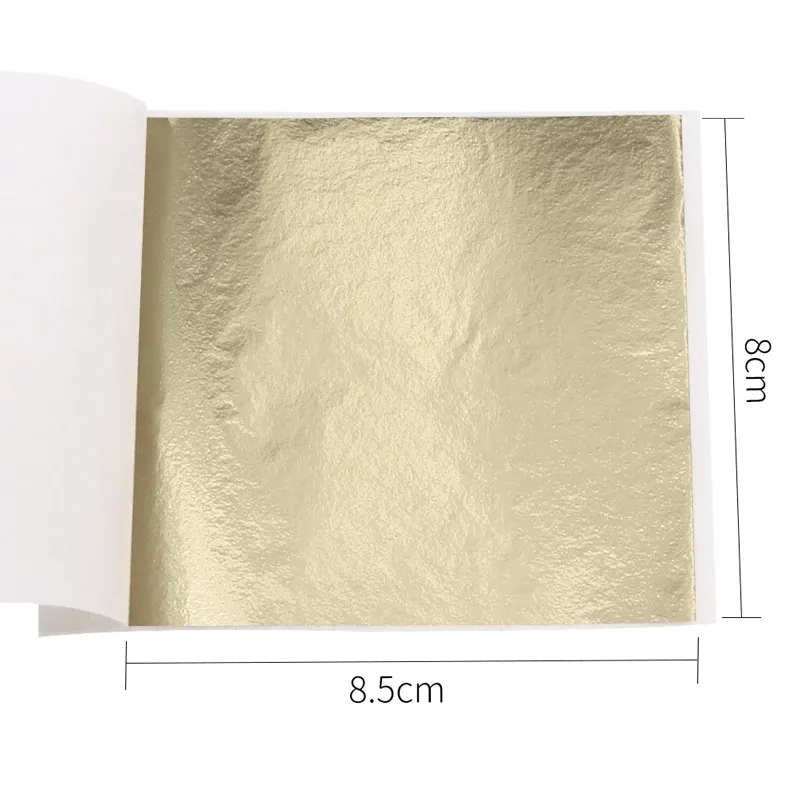Lot de 10 ou 50 feuilles imitation or et argent pour artisanat