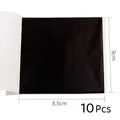 Lot de 10 ou 50 feuilles imitation or et argent pour artisanat – Couleur noir-10