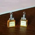 Lot de 10 pendentifs résine bouteille parfum pour bijoux – 2