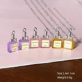 Lot de 10 pendentifs résine bouteille parfum pour bijoux – 6
