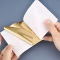 Lot de 100 à 300 feuilles imitation or et argent pour artisanat – 1
