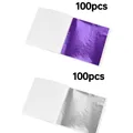 Lot de 100 à 300 feuilles imitation or et argent pour artisanat – Couleur 200pcs mix