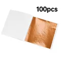Lot de 100 à 300 feuilles imitation or et argent pour artisanat – Couleur Champagne 100pcs