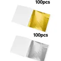Lot de 100 à 300 feuilles imitation or et argent pour artisanat – Couleur 200pcs mix