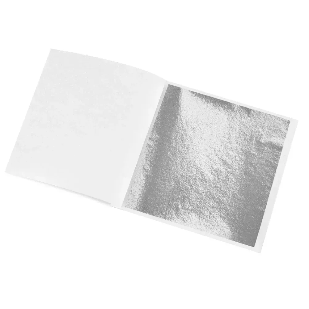 Lot de 100 à 300 feuilles imitation or et argent pour artisanat