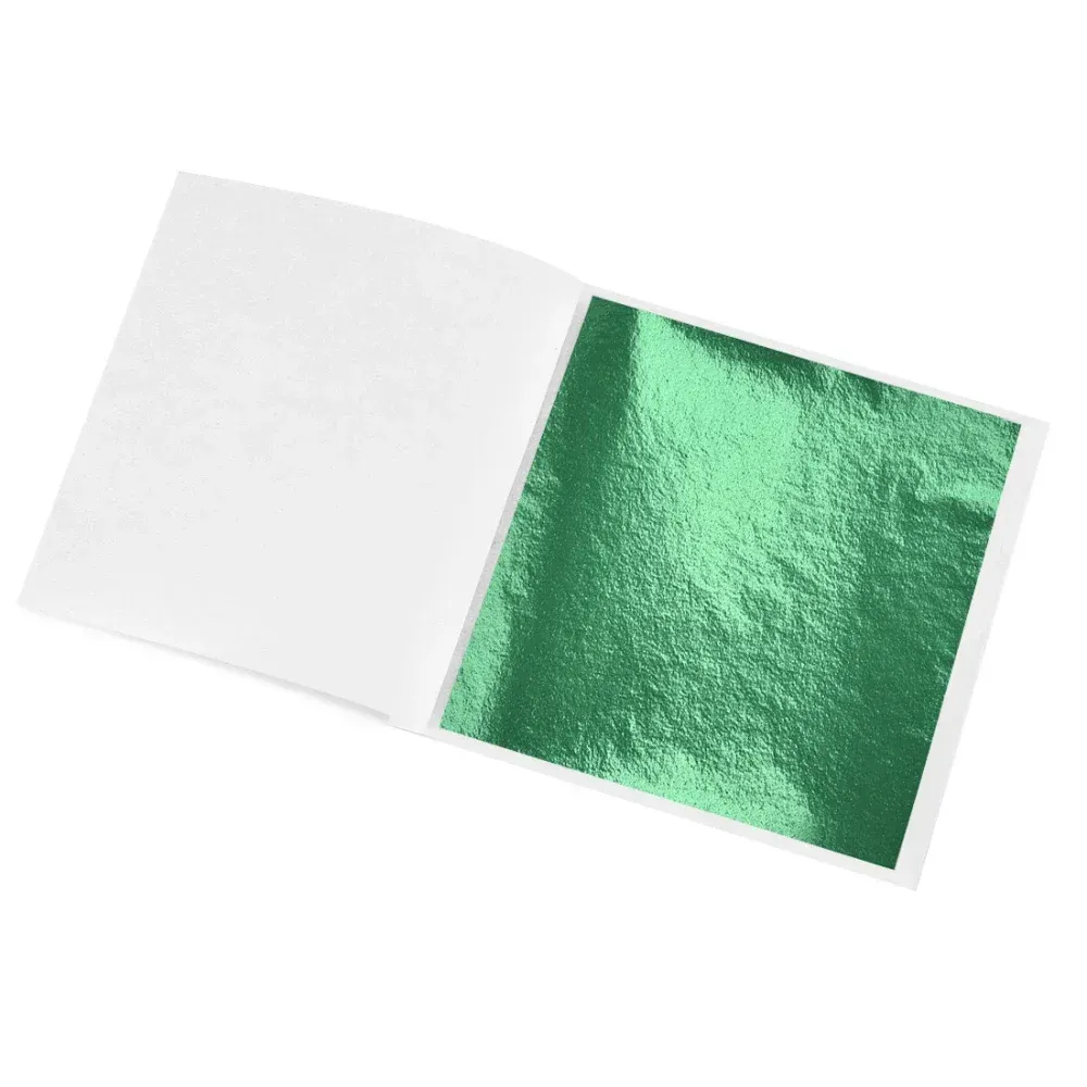 Lot de 100 à 300 feuilles imitation or et argent pour artisanat