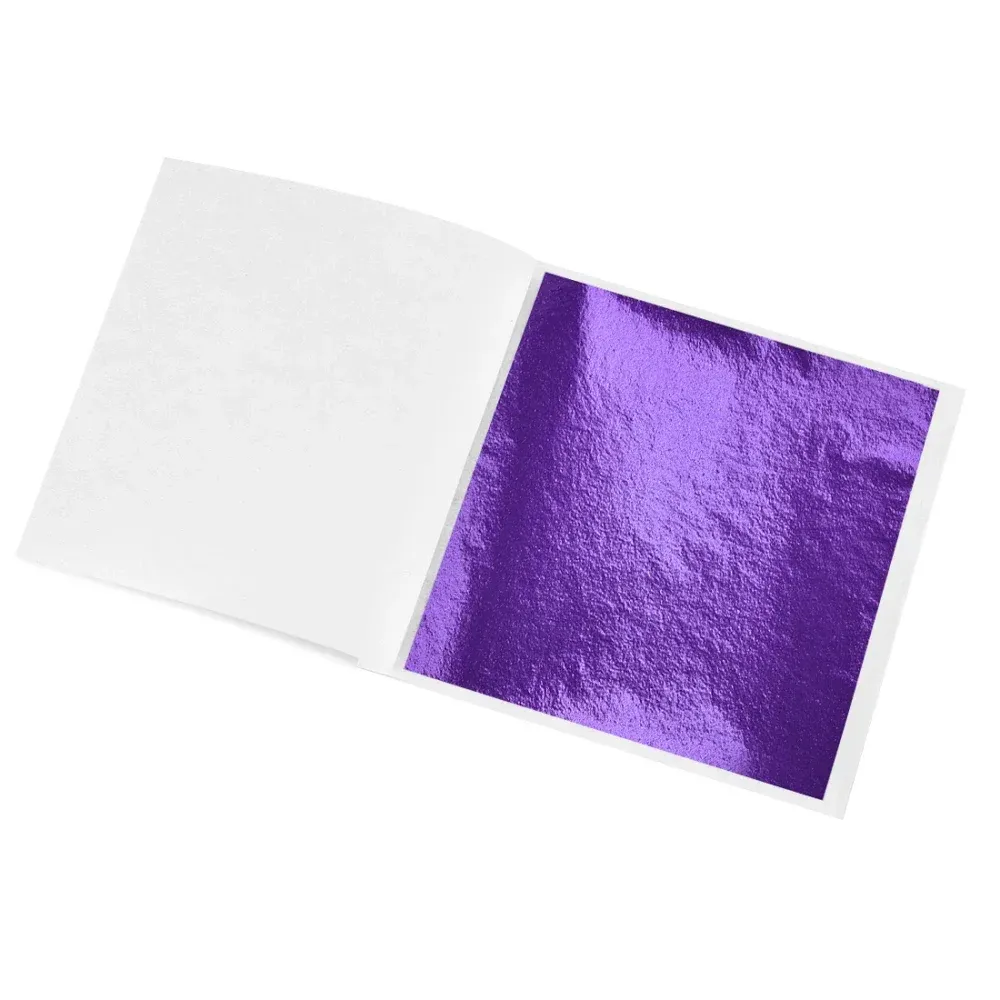 Lot de 100 à 300 feuilles imitation or et argent pour artisanat