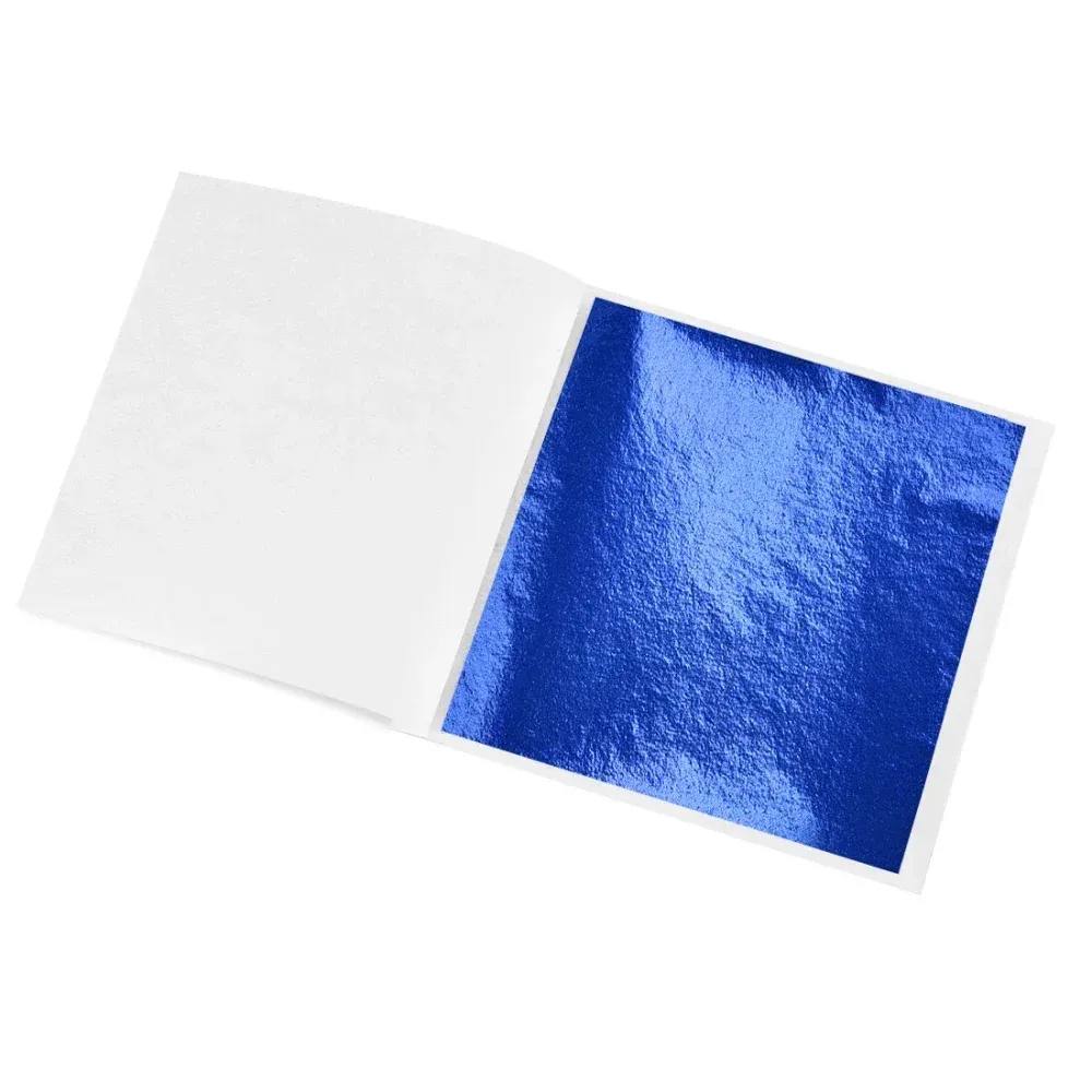 Lot de 100 à 300 feuilles imitation or et argent pour artisanat