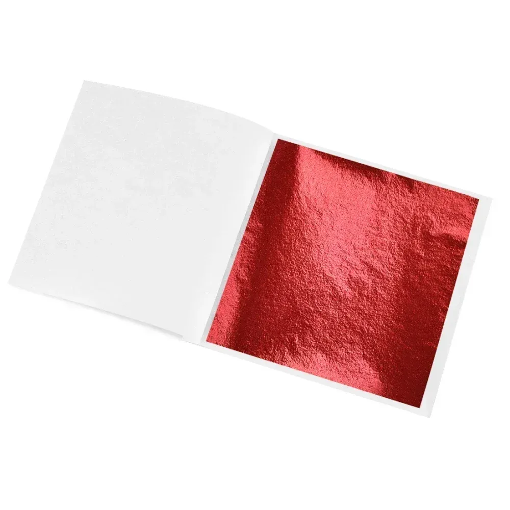 Lot de 100 à 300 feuilles imitation or et argent pour artisanat