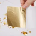 Lot de 100 feuilles d'or 9x9 cm pour artisanat et décoration – 5