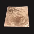 Lot de 100 feuilles d'or argent cuivre imitation 14x14 cm – 4