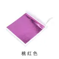 Lot de 100 feuilles d'or imitation 9 cm pour résine – Couleur 100 PCS Deep Pink