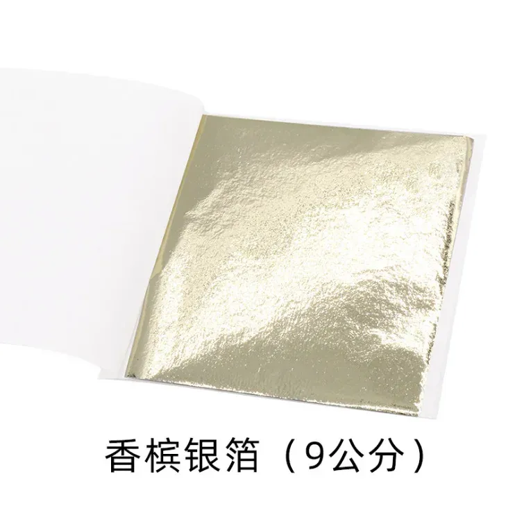Lot de 100 feuilles d'or imitation 9 cm pour résine