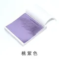 Lot de 100 feuilles d'or imitation 9 cm pour résine – Couleur Peach Purple