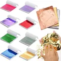 Lot de 100 feuilles d'or imitation pour artisanat et gâteaux – 1