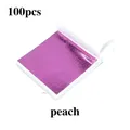 Lot de 100 feuilles d'or imitation pour artisanat et gâteaux – Couleur Peach-100Pcs