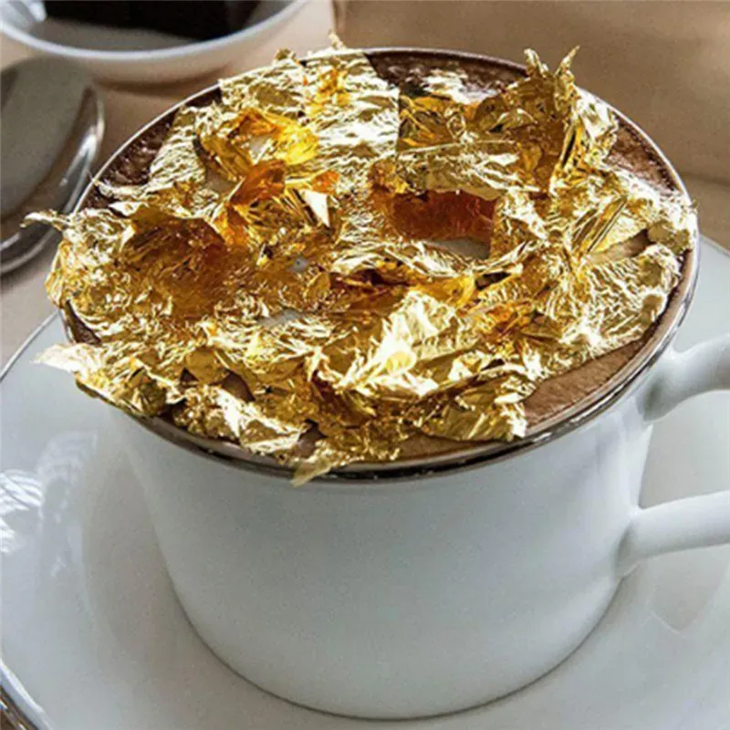 Lot de 100 feuilles d'or pur 24K pour artisanat et scrapbooking