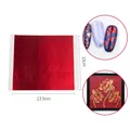 Lot de 100 feuilles d'or rouge imitation 13x13,5 cm – 1